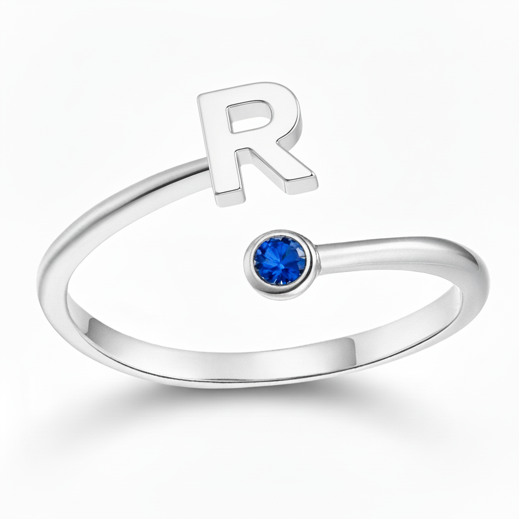 Adjustable Initial Ring "Essence"