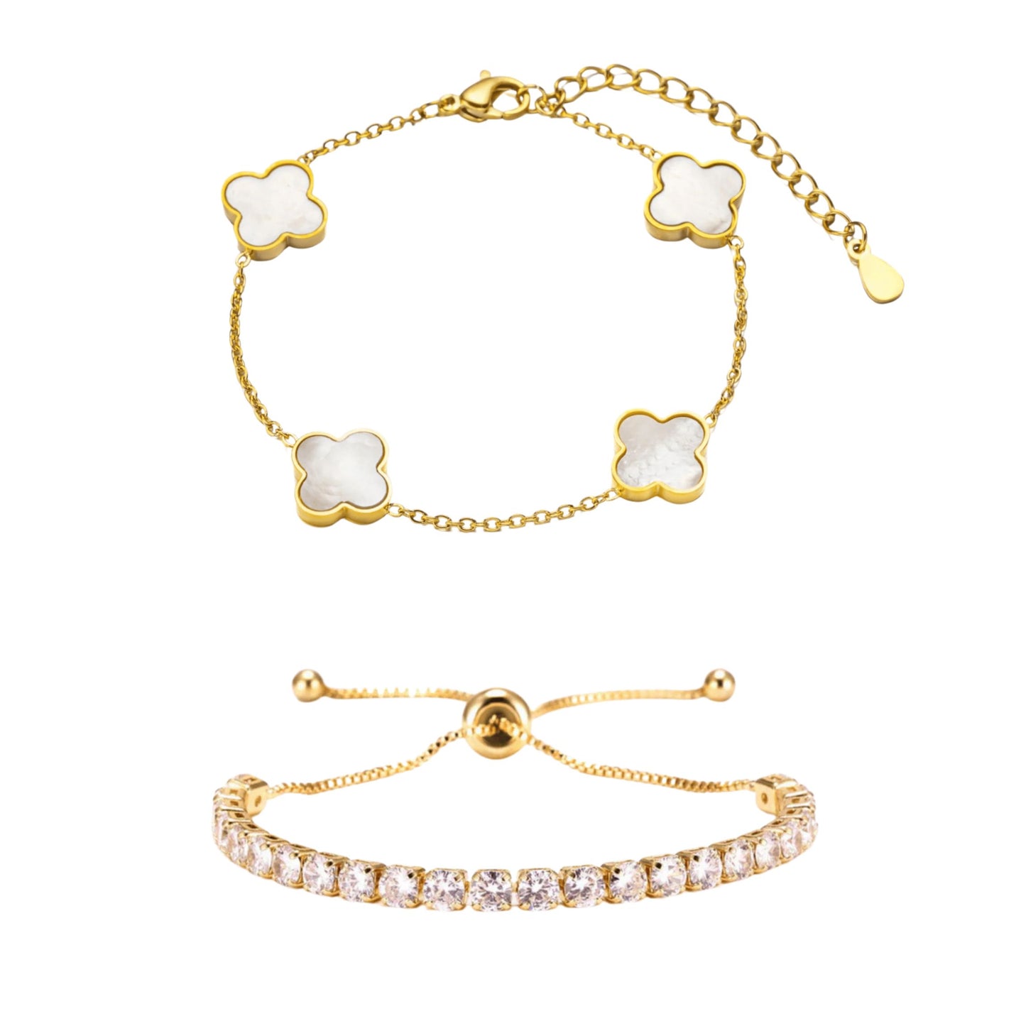 RICCARDI - BRACELETS SET "Blossom White" + "Diamond" FREE today
