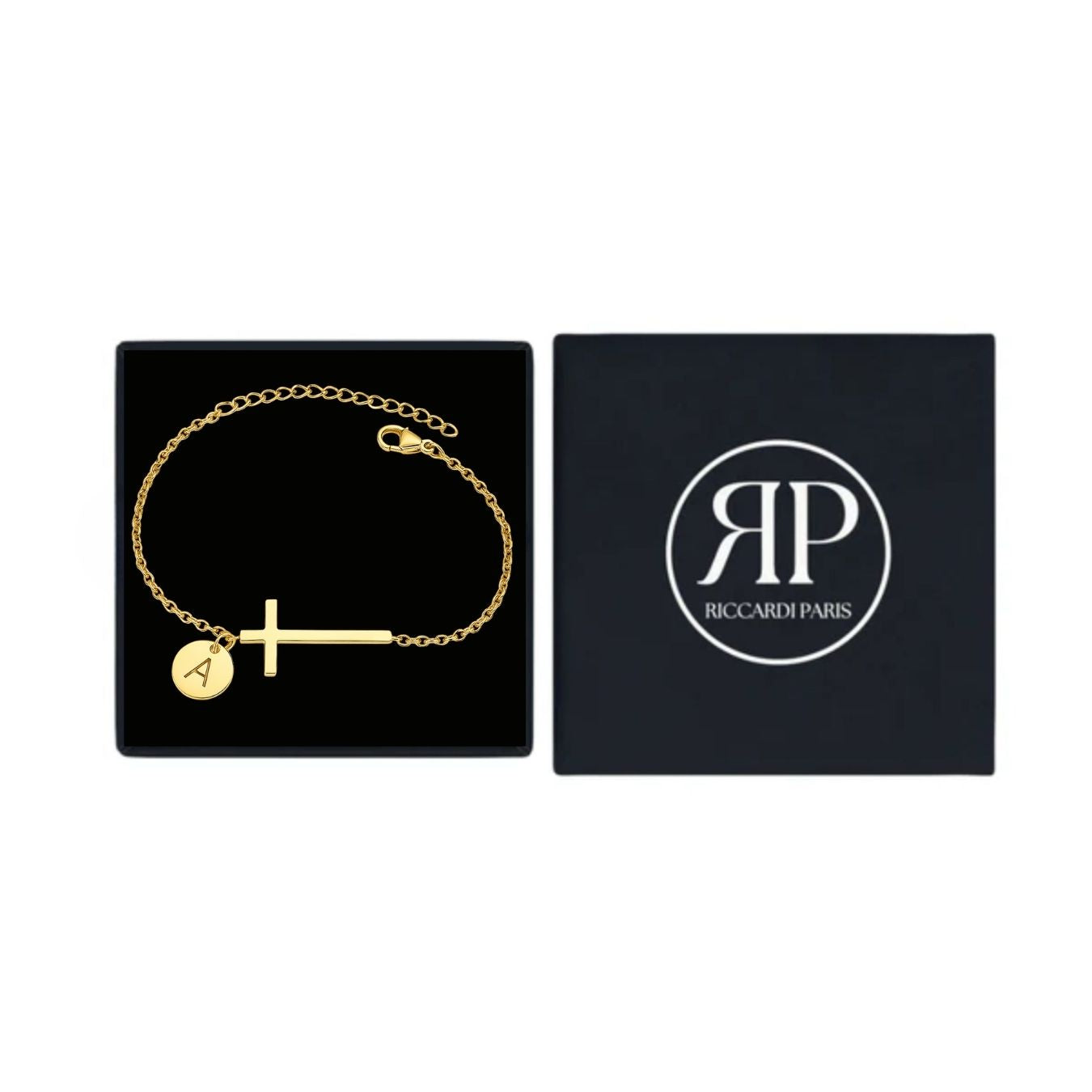Initial Bracelet "Cross"