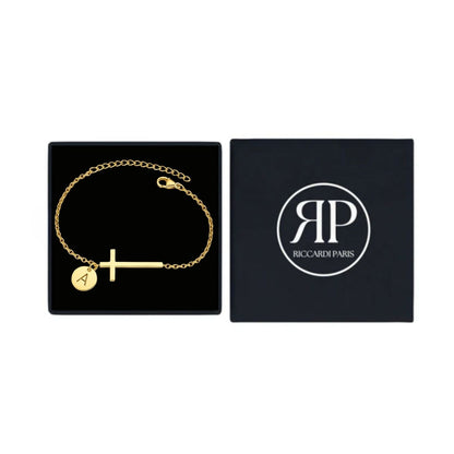 Initial Bracelet "Cross"