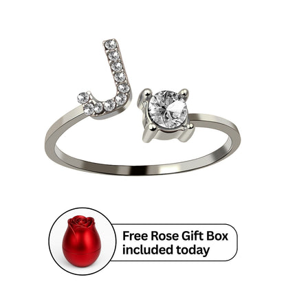 RICCARDI - Adjustable Ring "Initial Touch" + Free Rose Box Today