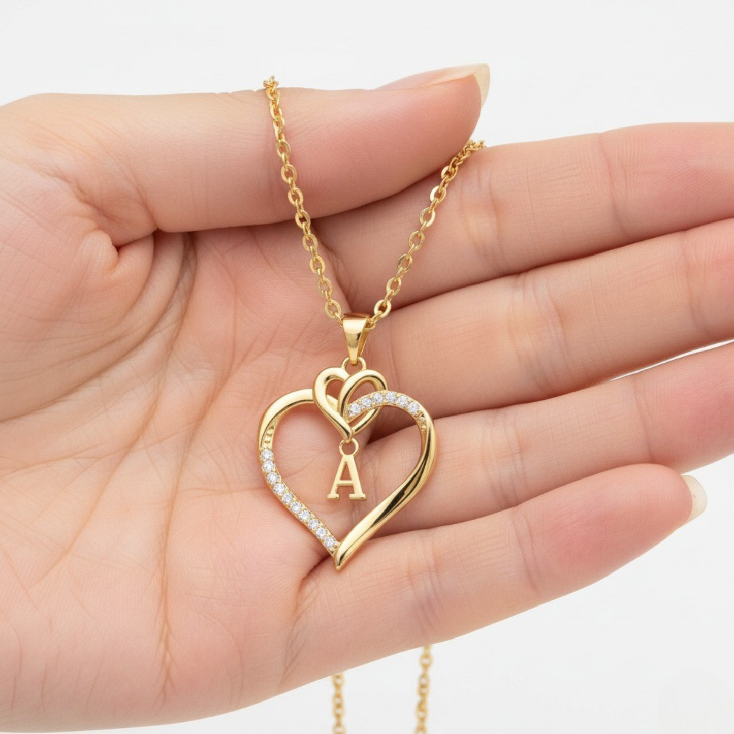 Initial Necklace "Love"