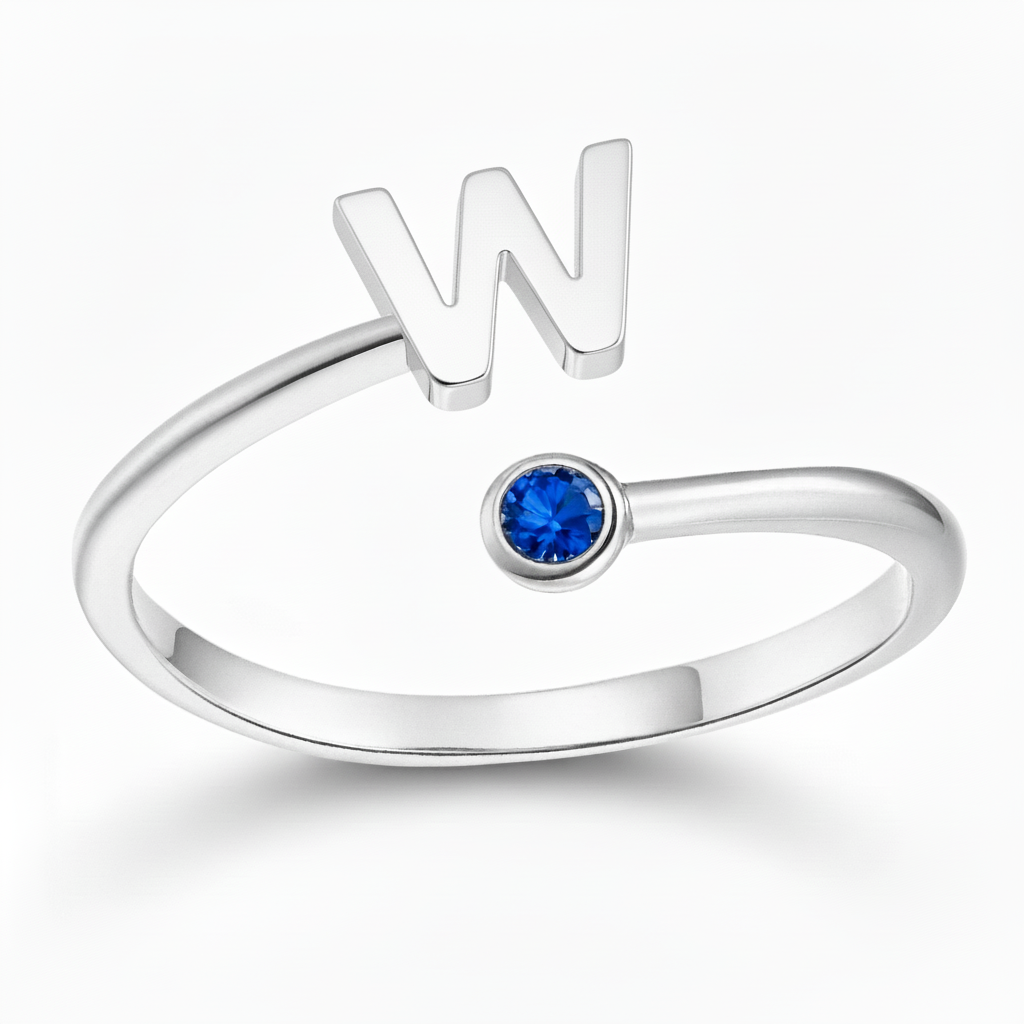 Adjustable Initial Ring "Essence"