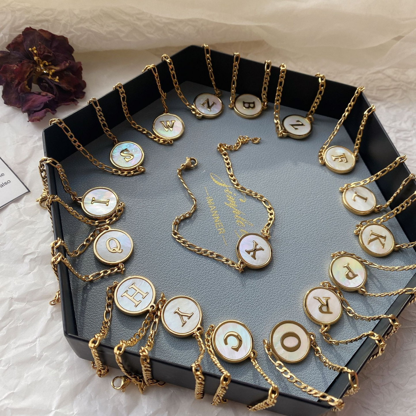 RICCARDI - "Chic Vintage Initial" BRACELET