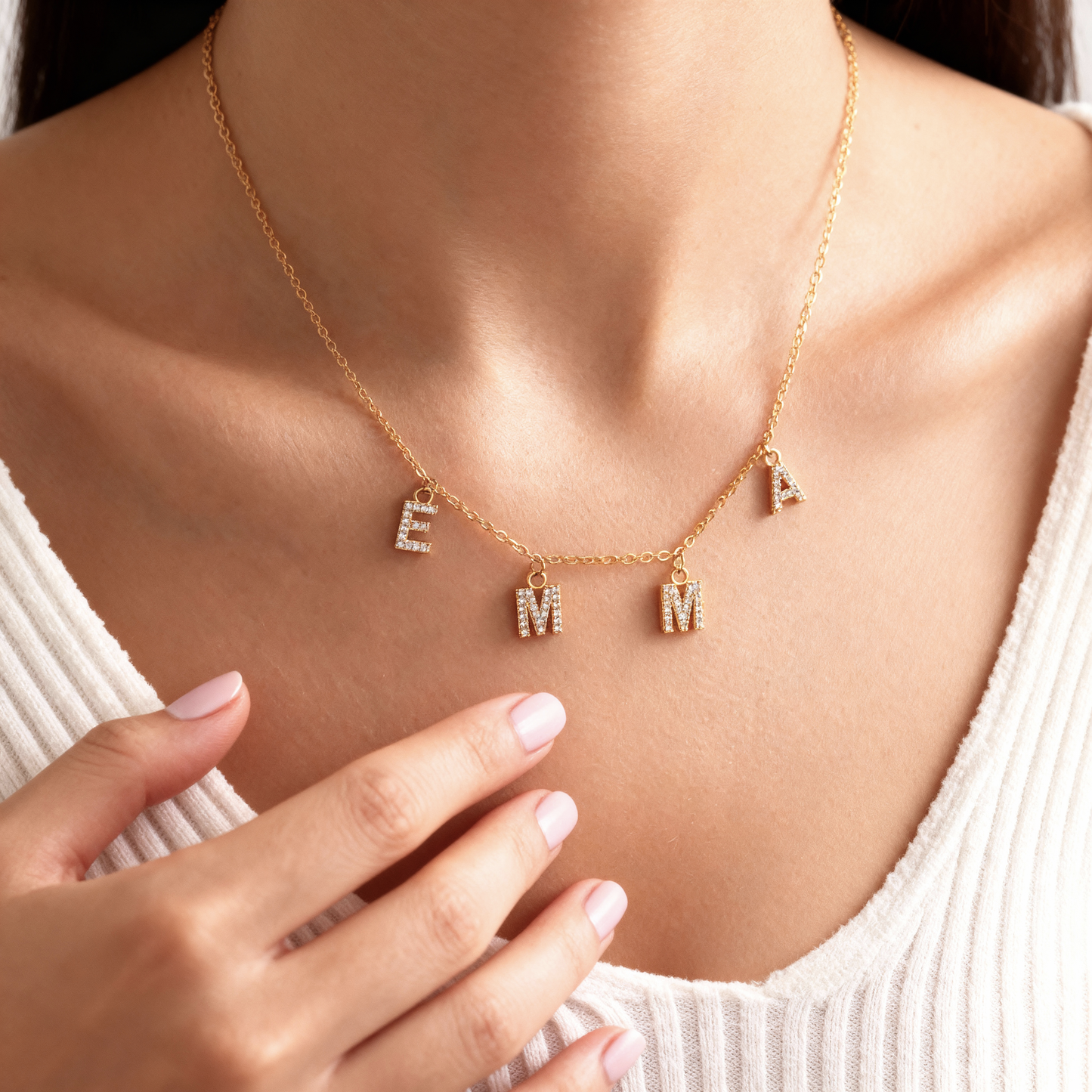 Name Necklace "Sparkles"