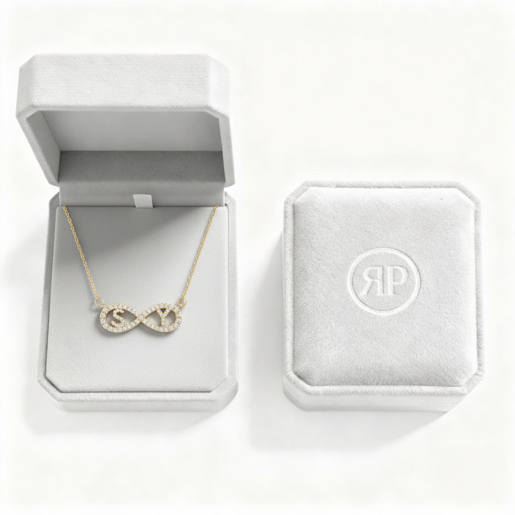 Initial Necklace "Infinity"