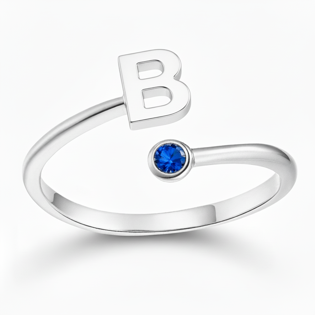 Adjustable Initial Ring "Essence"