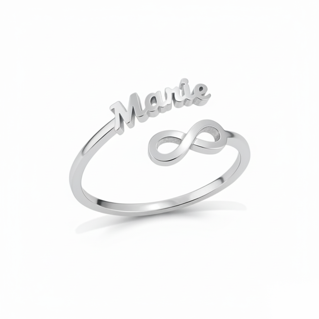 Adjustable Name Ring "Eternal Bond"