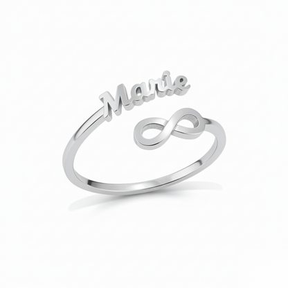 Adjustable Name Ring "Eternal Bond"