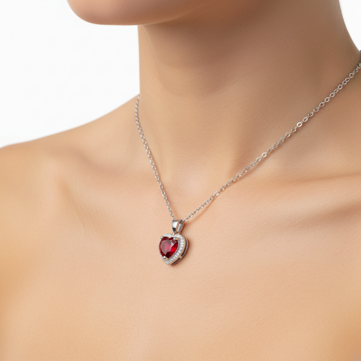 RICCARDI - "Red Radiance" NECKLACE