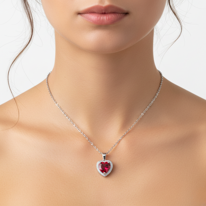 RICCARDI - "Red Radiance" NECKLACE