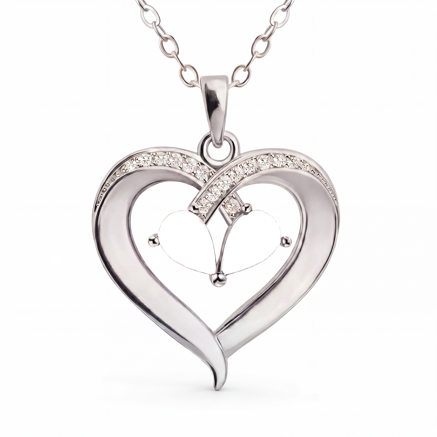 Name BirthStone Necklace "Golden Heart"