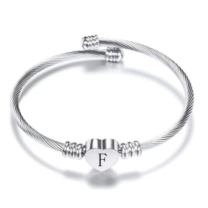 Initial Bracelet "Heart"