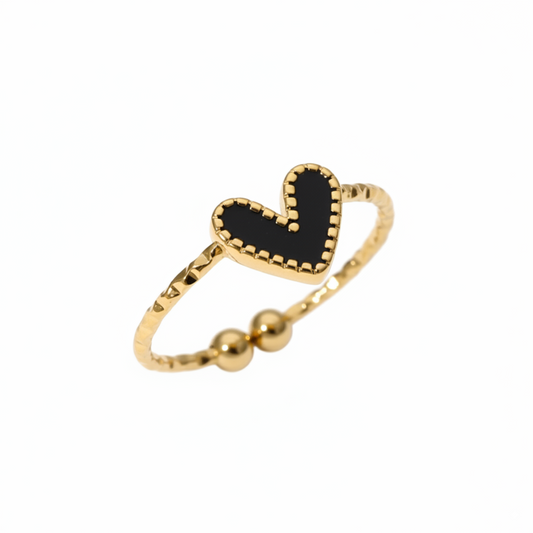 RICCARDI - "Luna Heart" ADJUSTABLE RING