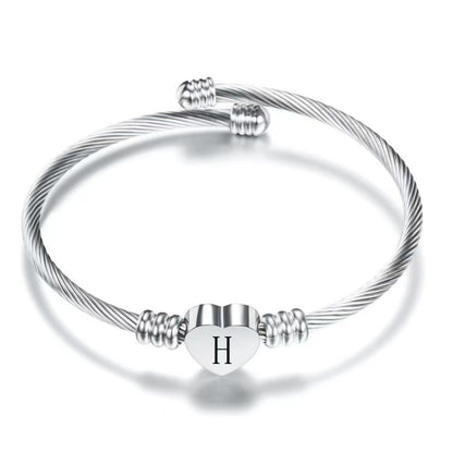 Initial Bracelet "Heart"