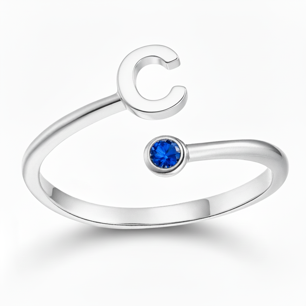 Adjustable Initial Ring "Essence"