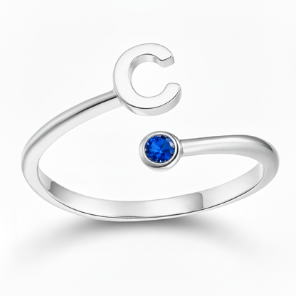 Adjustable Initial Ring "Essence"