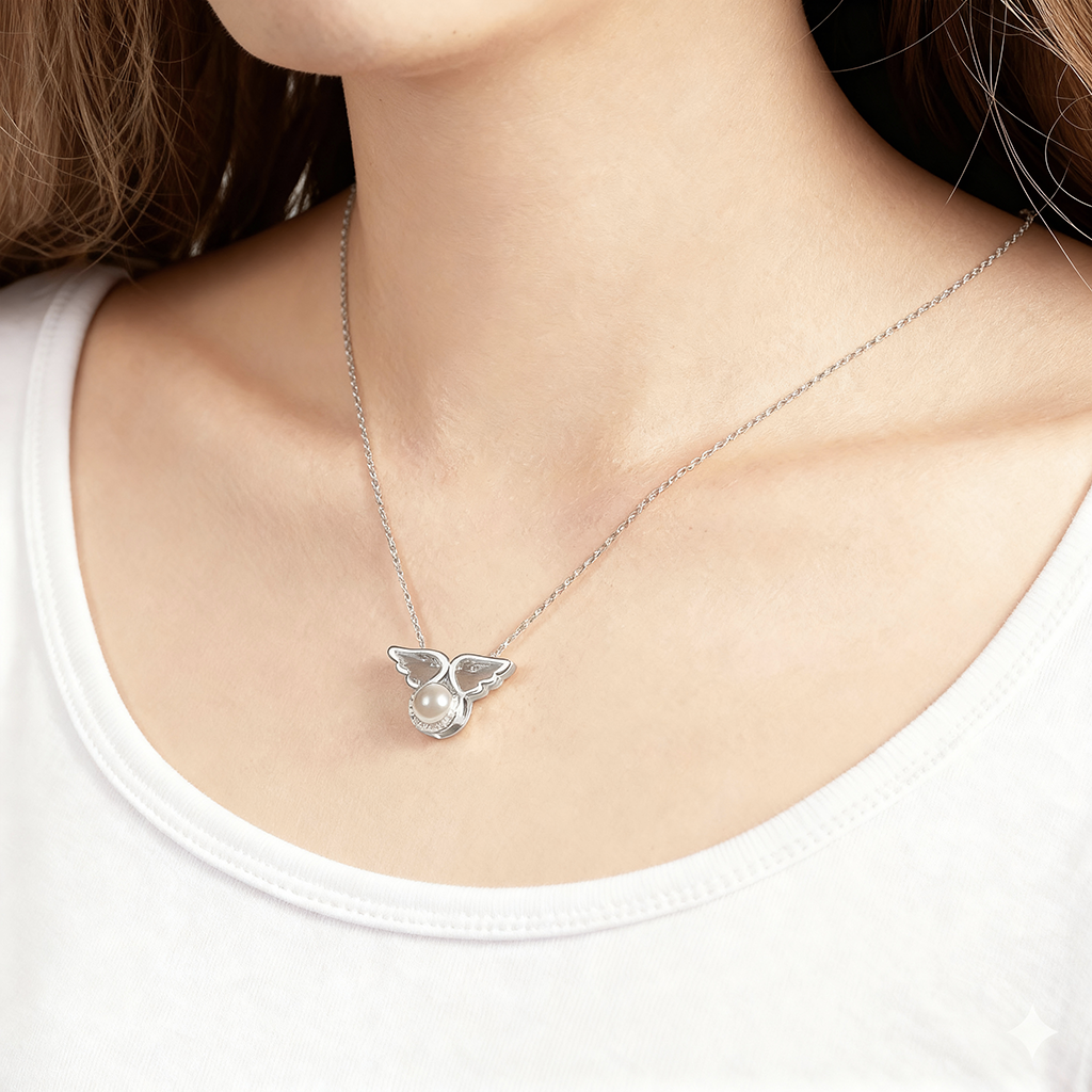 Projection Necklace "Angel Wings"