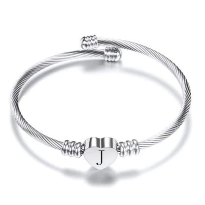 Initial Bracelet "Heart"