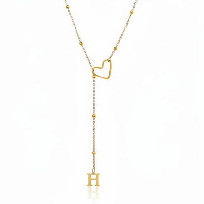Initial Necklace "In Love"