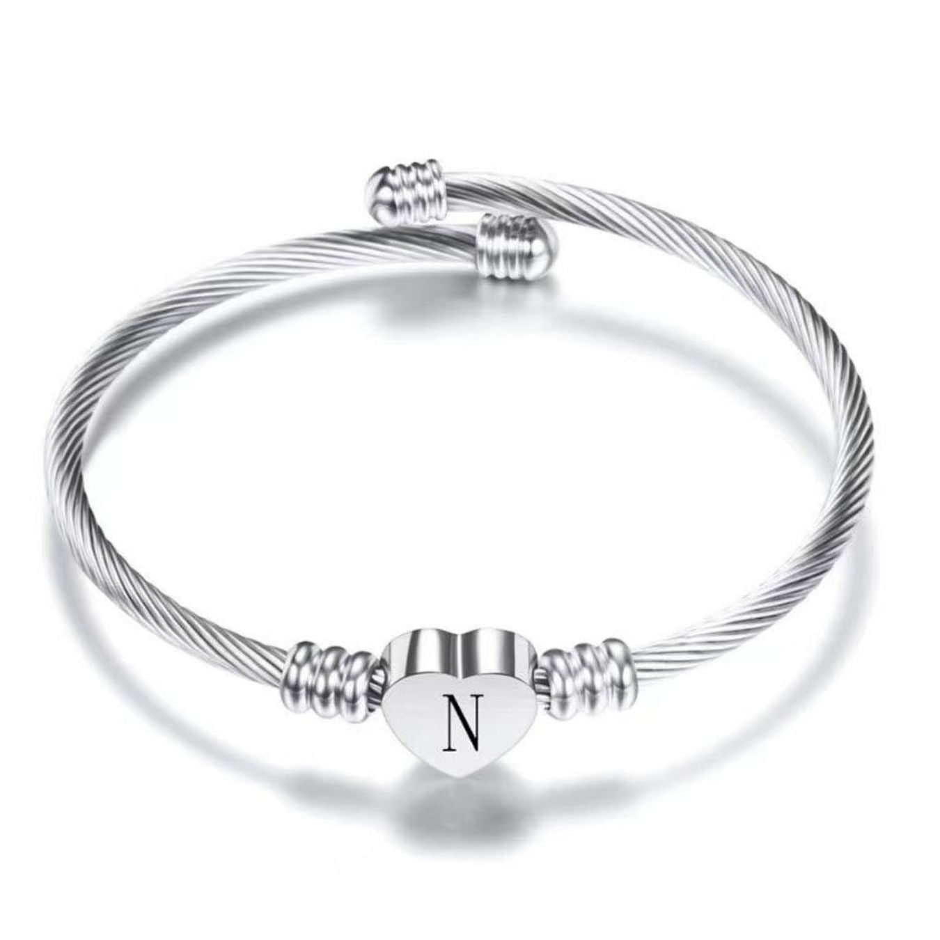 Initial Bracelet "Heart"