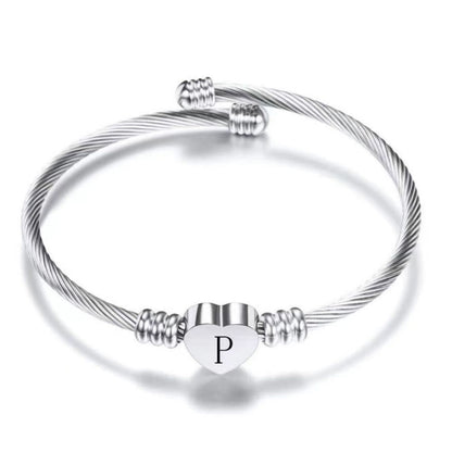 Initial Bracelet "Heart"