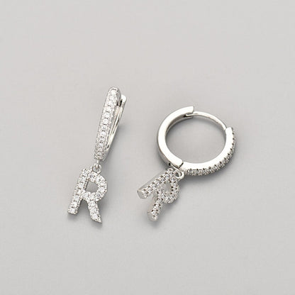 Initial Earrings "Crystal"