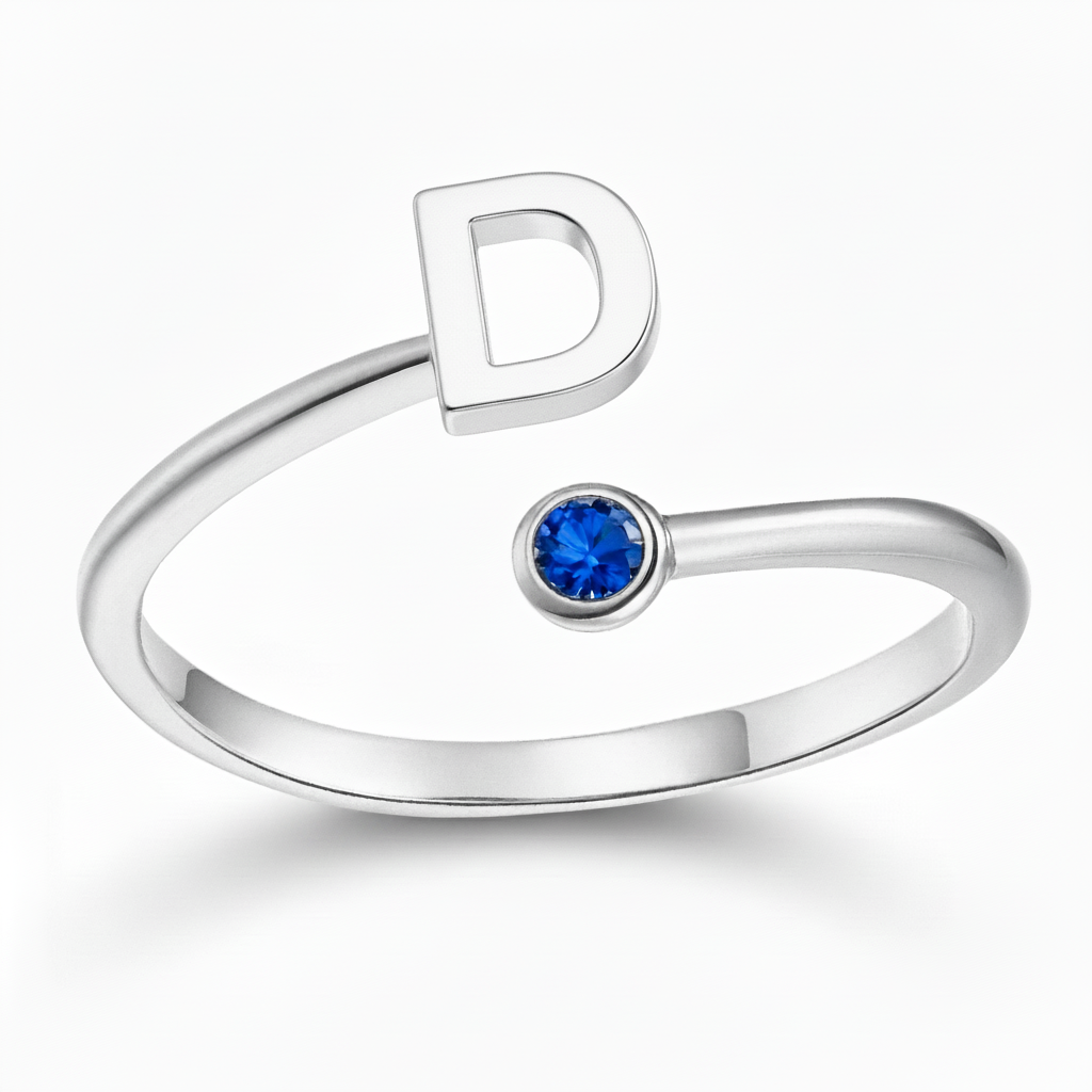 Adjustable Initial Ring "Essence"