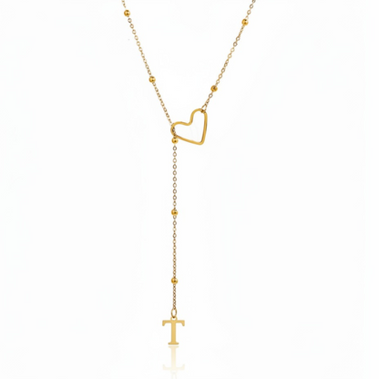Initial Necklace "In Love"