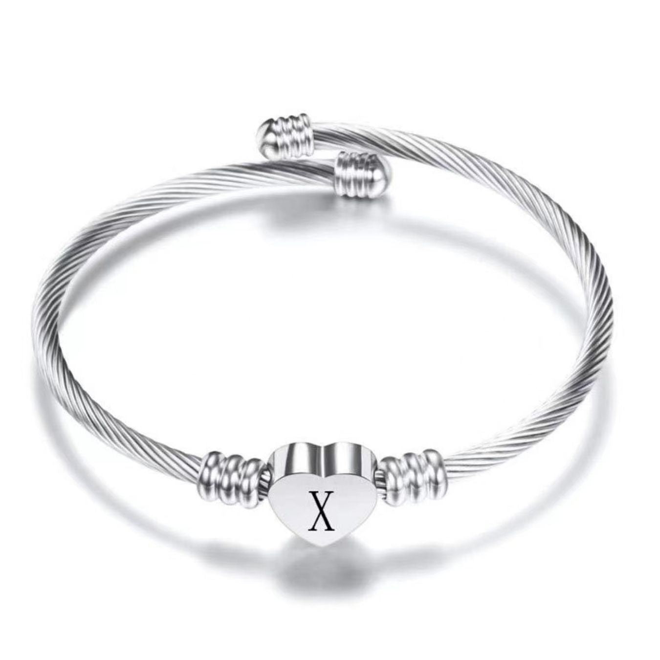 Initial Bracelet "Heart"