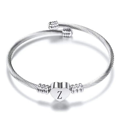 Initial Bracelet "Heart"