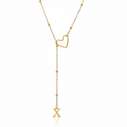 Initial Necklace "In Love"