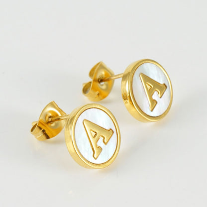 Initial Earrings "Vintage"