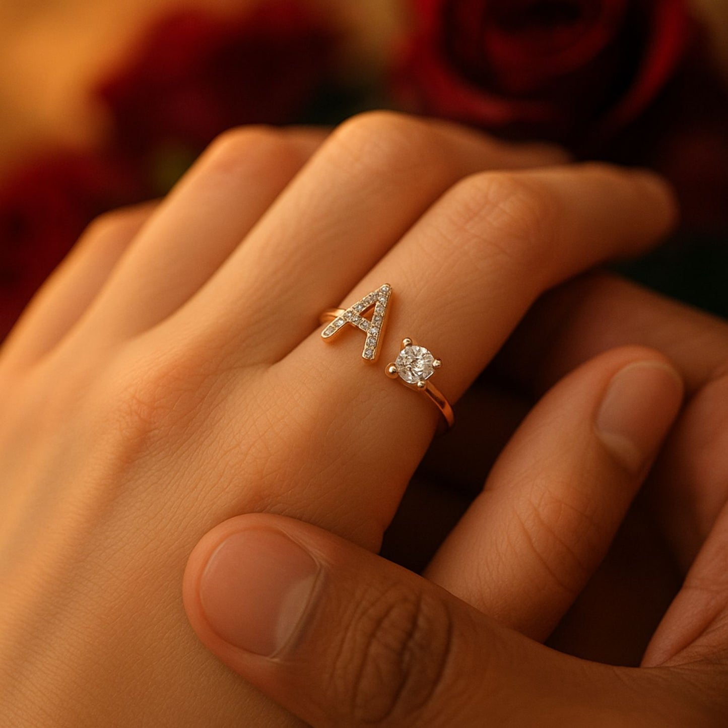 RICCARDI - BAGUE AJUSTABLE "Initial Touch"