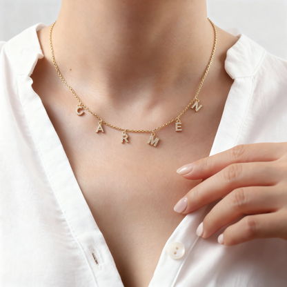 Name Necklace "Sparkles"