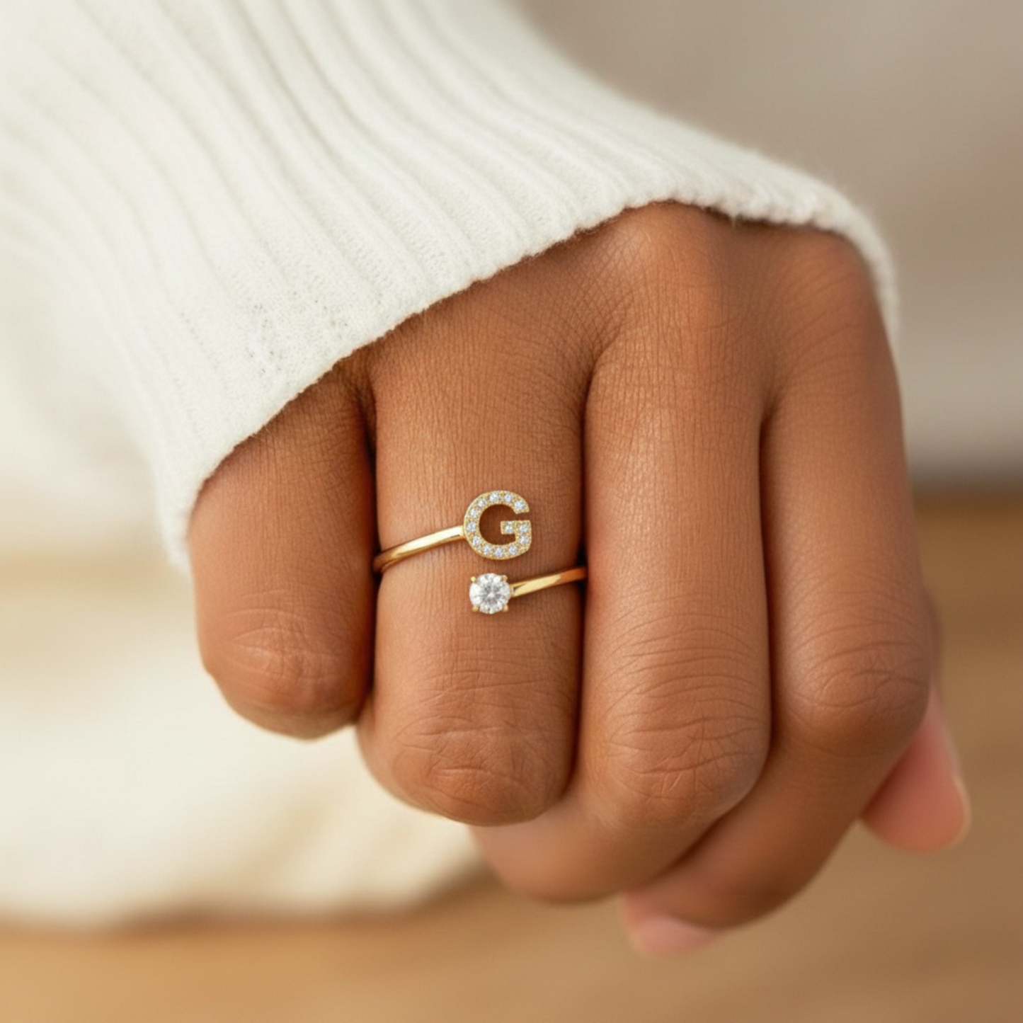 Adjustable Initial Ring "Classic"