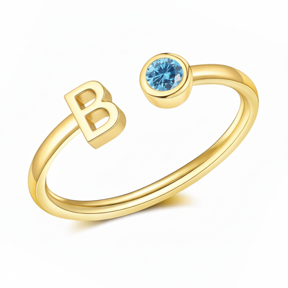 Adjustable Initial Ring "Essence"