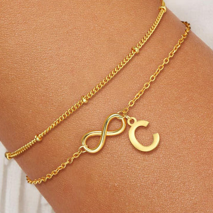 Initial Bracelet "Eternal Bond"