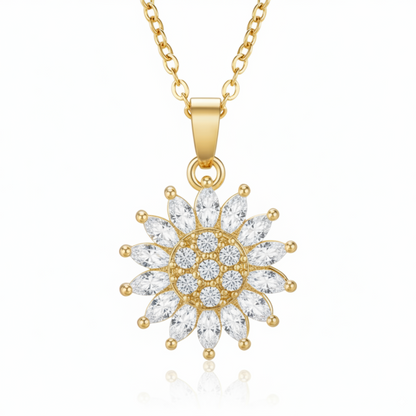 RICCARDI - "Rotating sunflower" NECKLACE