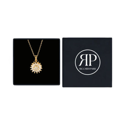 RICCARDI - "Rotating sunflower" NECKLACE