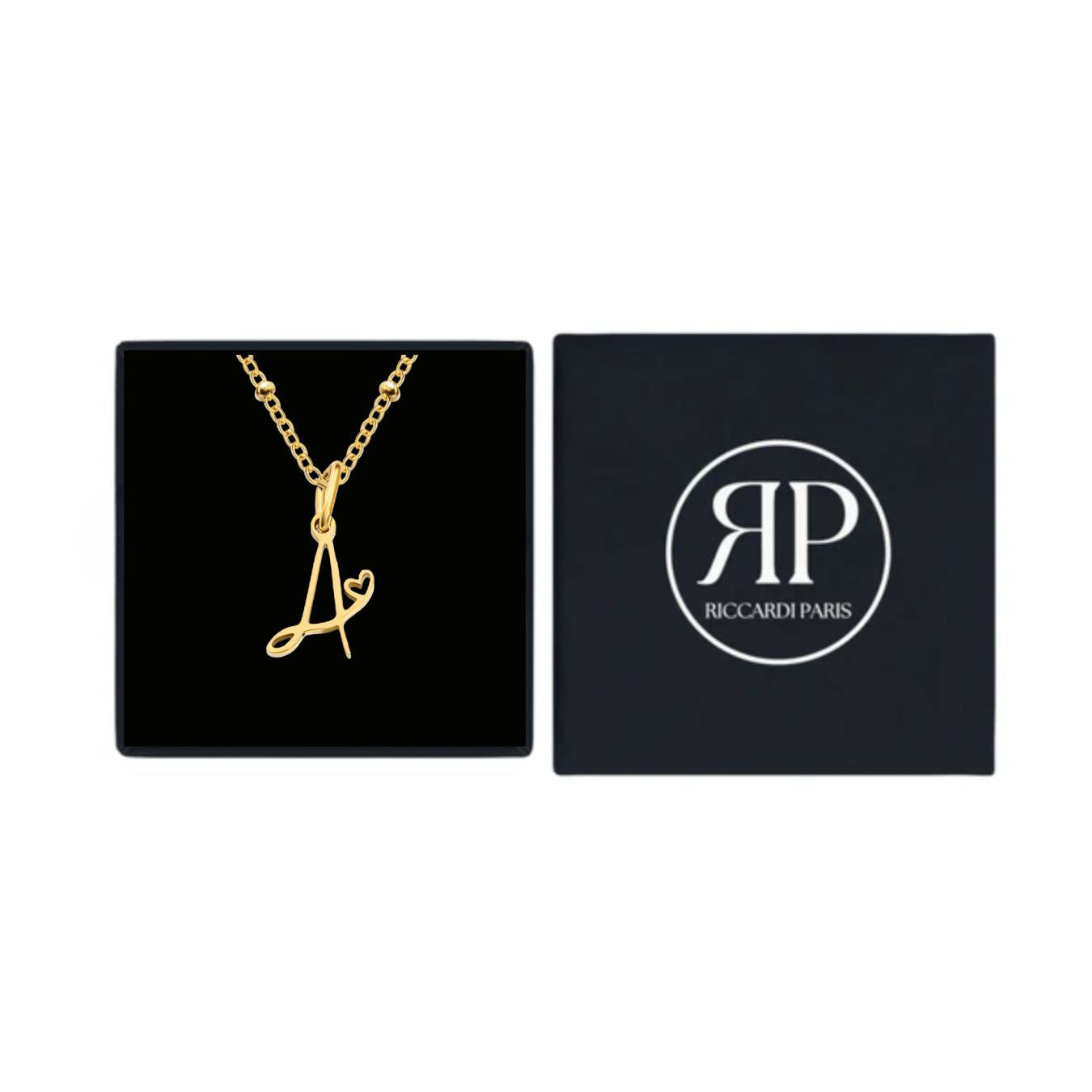 Initial Necklace "Heart Love"
