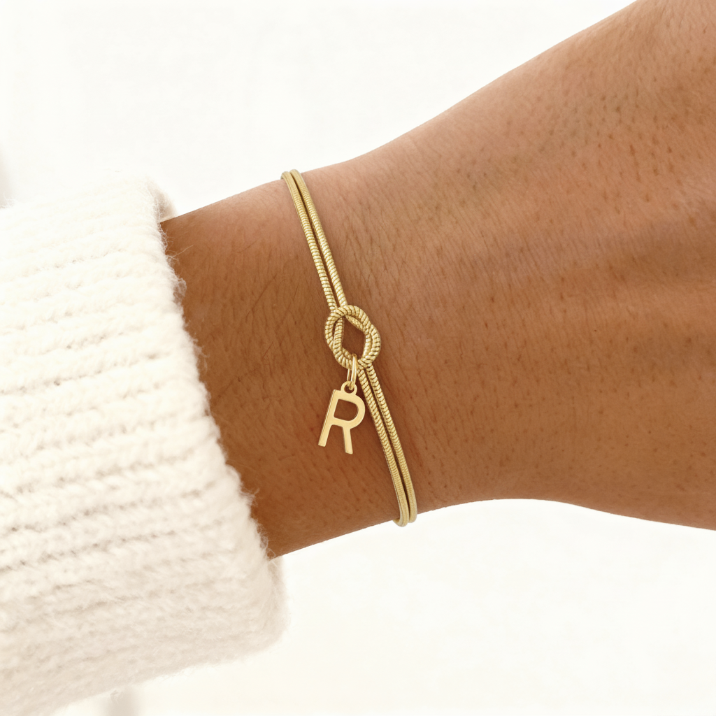 Initial Bracelet "Knot"