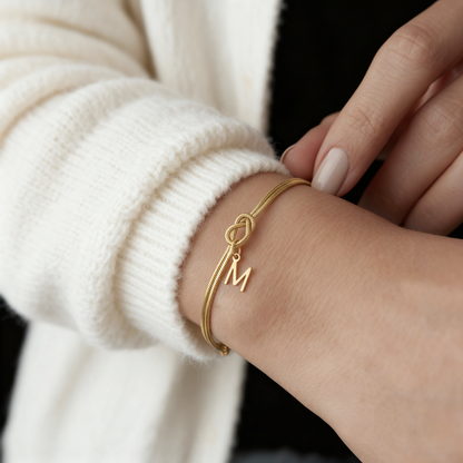 Initial Bracelet "Knot"