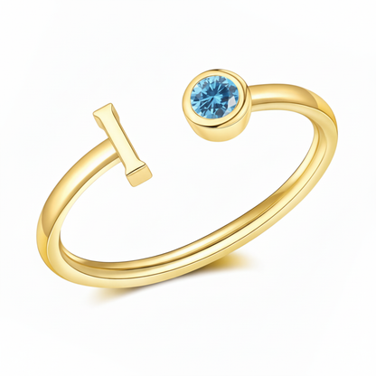 Adjustable Initial Ring "Essence"