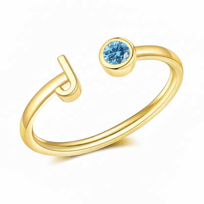Adjustable Initial Ring "Essence"