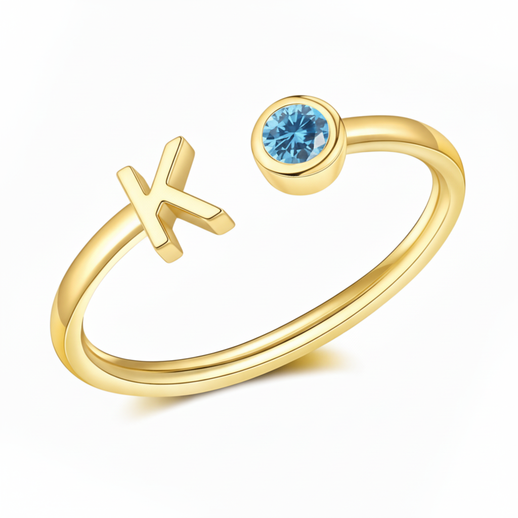 Adjustable Initial Ring "Essence"