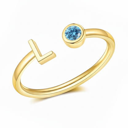 Adjustable Initial Ring "Essence"