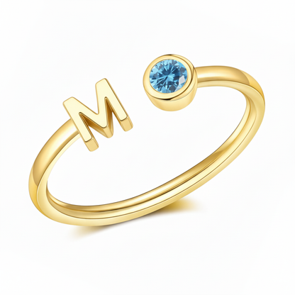 Adjustable Initial Ring "Essence"