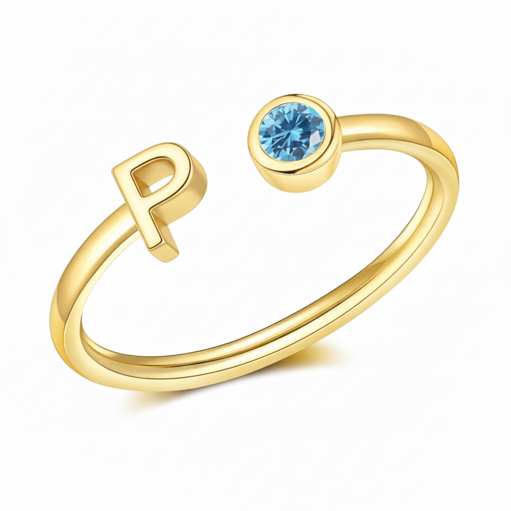 Adjustable Initial Ring "Essence"