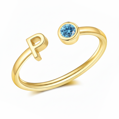 Adjustable Initial Ring "Essence"